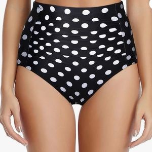 Tempt Me Women Retro High Waisted Bikini
Bottoms Tummy Control Swimsuit Bottoms